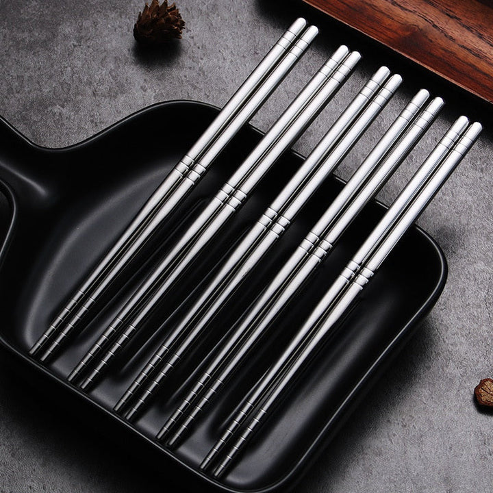 Stornfield | So Fancy Stainless Steel Chopsticks 5 Pairs