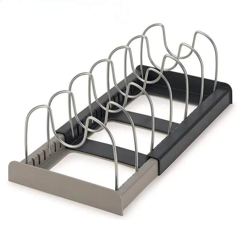 Retractable pot lid holder & pan organizer | Stornfield