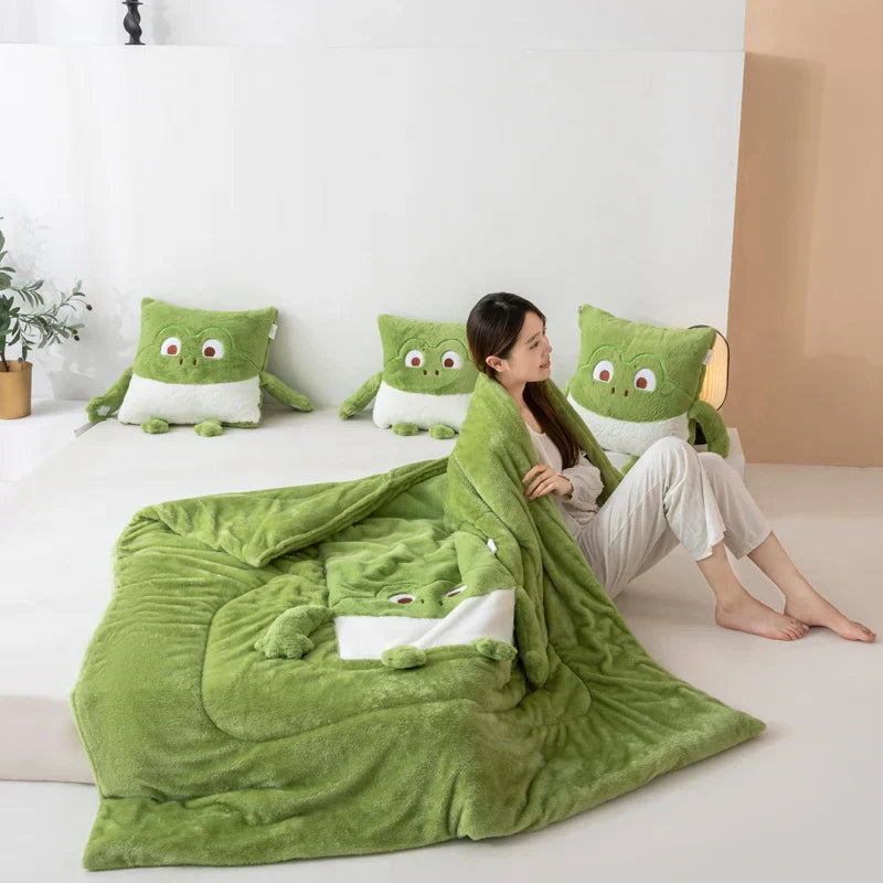 Cozy Dreams Mini Monster Quilted Pillow Stonrfieldanket | Stonrfield