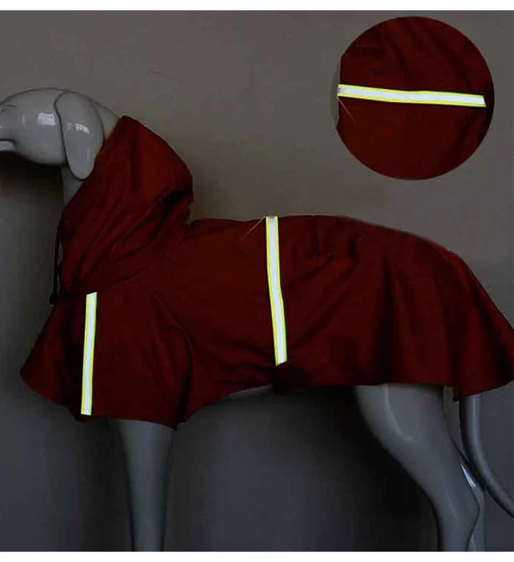 Waterproof Dog Raincoat with Hood & Reflectors Stornfield