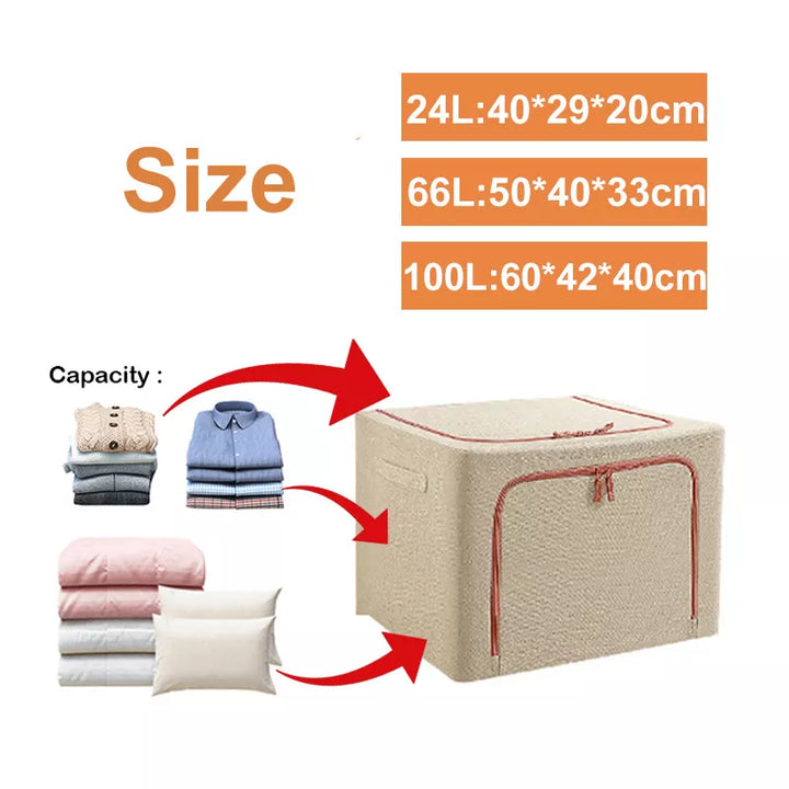 FoldaStornfielde Storage Space-Saving Large Organizer Box | Stornfield