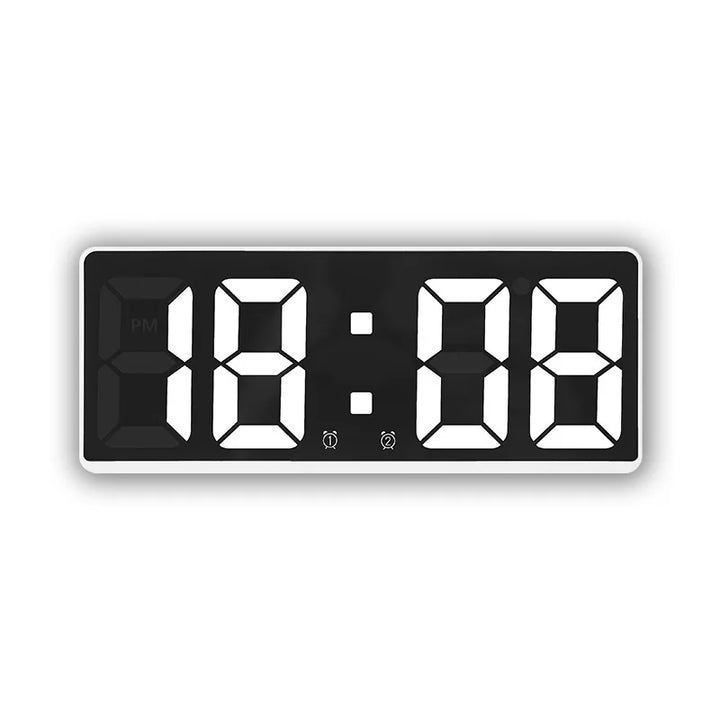 Modern Electronic Mirror Alarm Clock with LED Display, Alarm Function and Temperature Display – Stylish Digital Clock for Bedroom and Office | Stornfield
