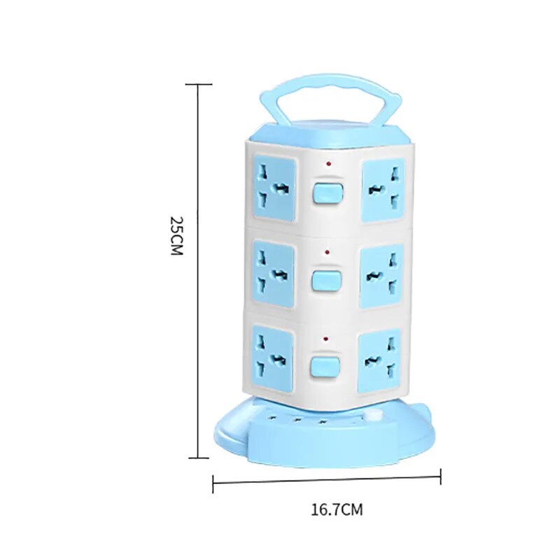Tower Design Surge Protector Vertical Power Strip | Stornfield