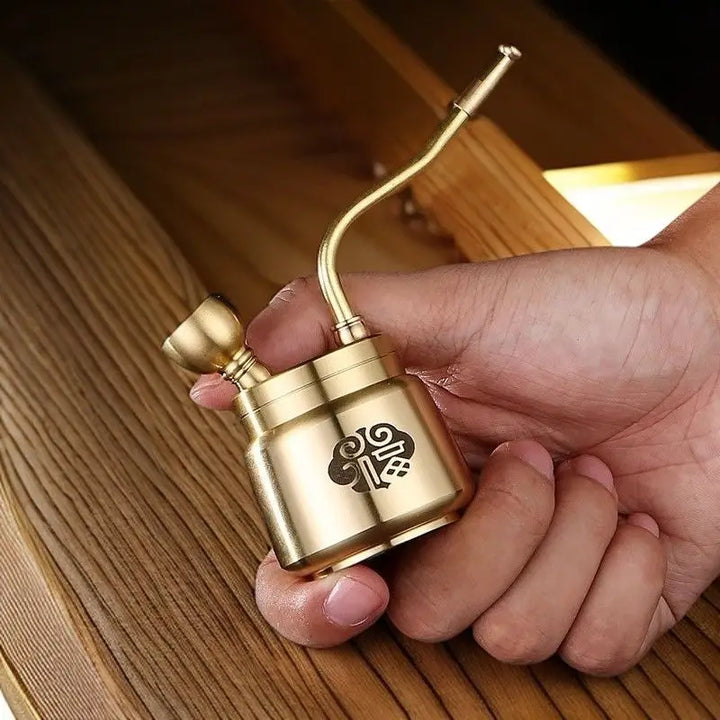 Artisan Brass Pipe Aromatherapy Incense Burner | Stornfield
