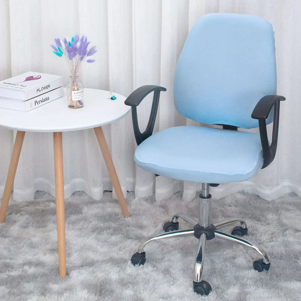 Stornfield | 2-Piece Split Pink Office Chair Covers