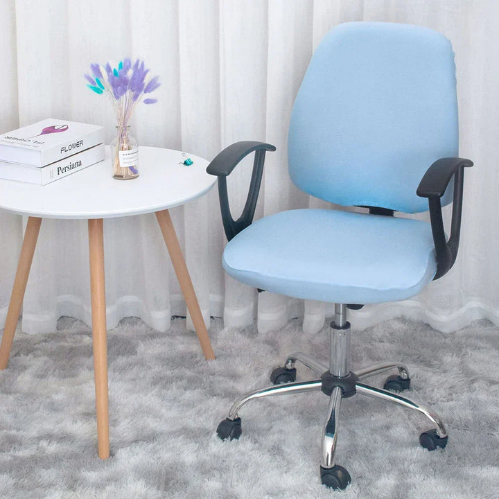 Stornfield | 2-Piece Split Pink Office Chair Covers