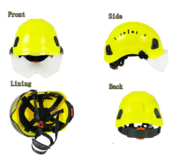 Stornfield | CE ABS Safety Helmet with Goggles & Visor – SafeGuard