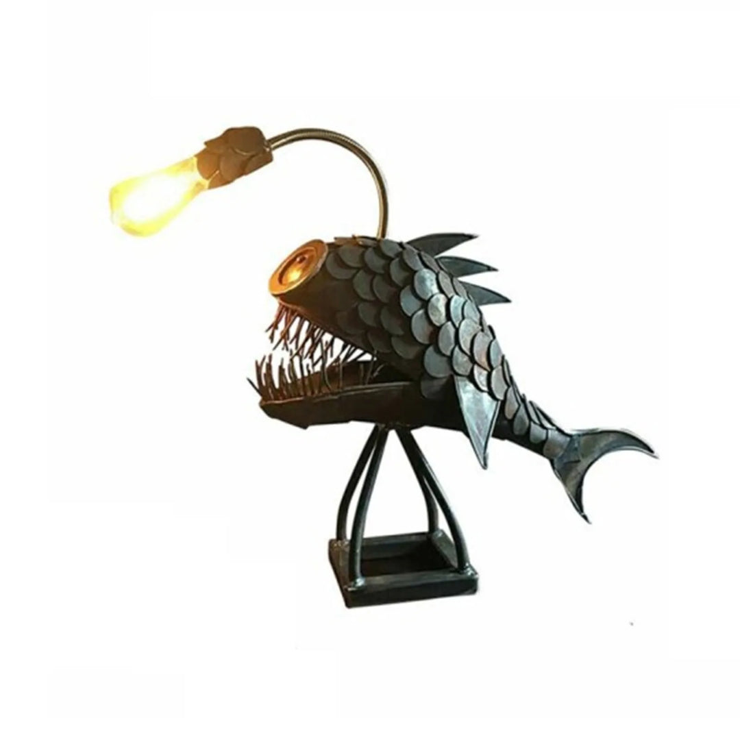 Stornfield | Table Lamp - RusticFish - Adjustable Lighting - Handcrafted Artistic Charm