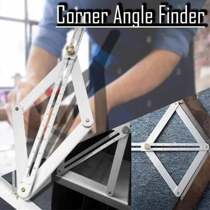 Adjustable angle ruler made of alloy, 45 cm | Stornfield