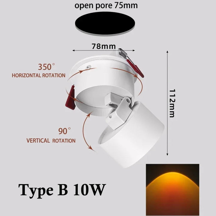 LED Sunset Atmosphere Wall Spotlight | Stonrfield