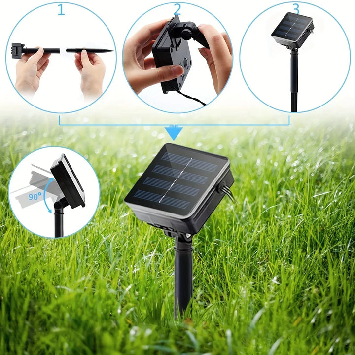 Stornfield | SolarRope | Solar-Powered Hemp Rope Light | Durable Decorative Lighting for Gardens and Patios