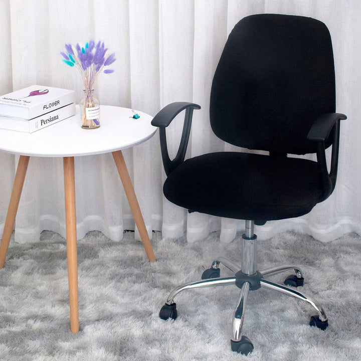 Stornfield | 2-Piece Split Pink Office Chair Covers