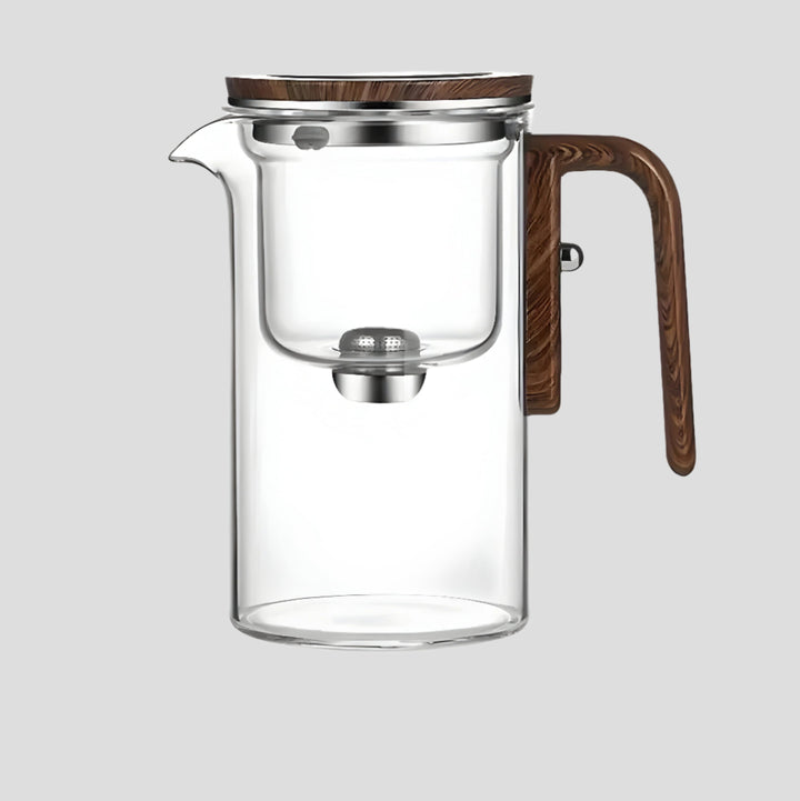 TranquilSip Teekanne – Magnetic Switch Filter Glass Teapot | Stornfield