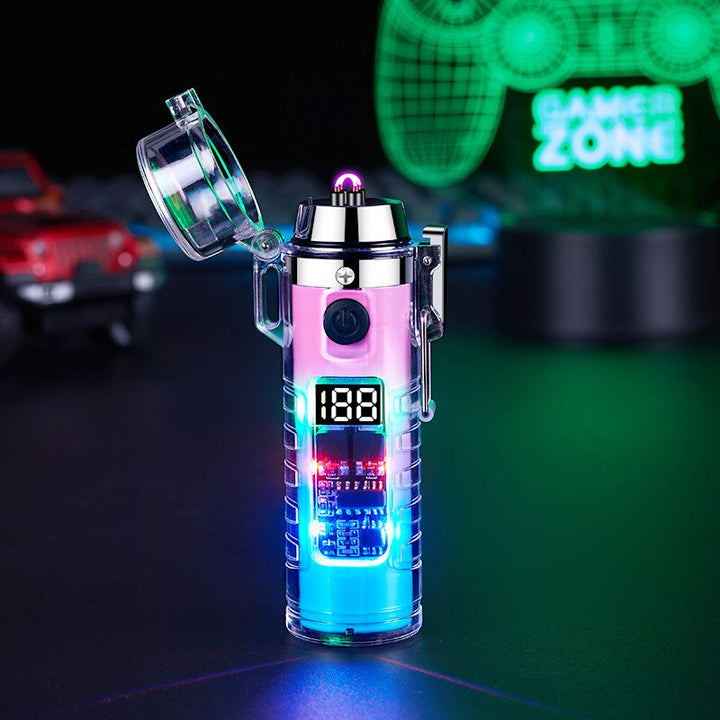 Windproof Double Arc Transparent Flashlight Lighter | Stornfield