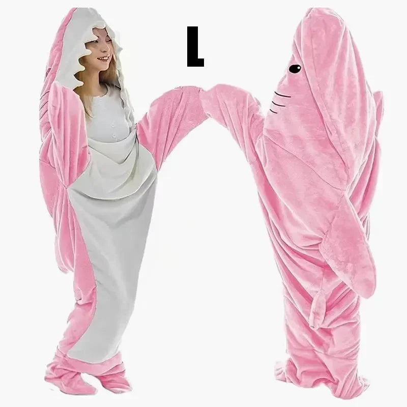Snuggly Shark Cozy Hooded Onesie Stonrfieldanket | Stonrfield