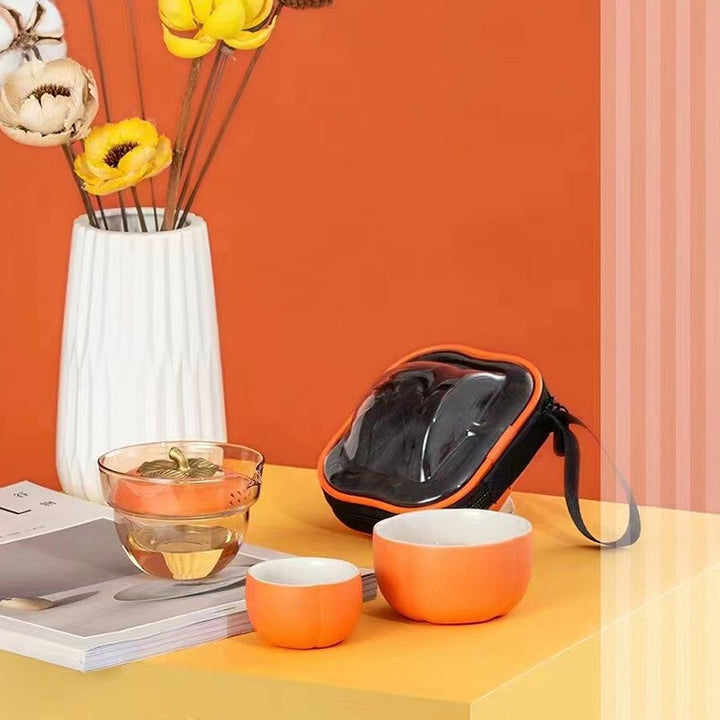 Mini Pumpkin Ceramic Teapot Set | Stornfield