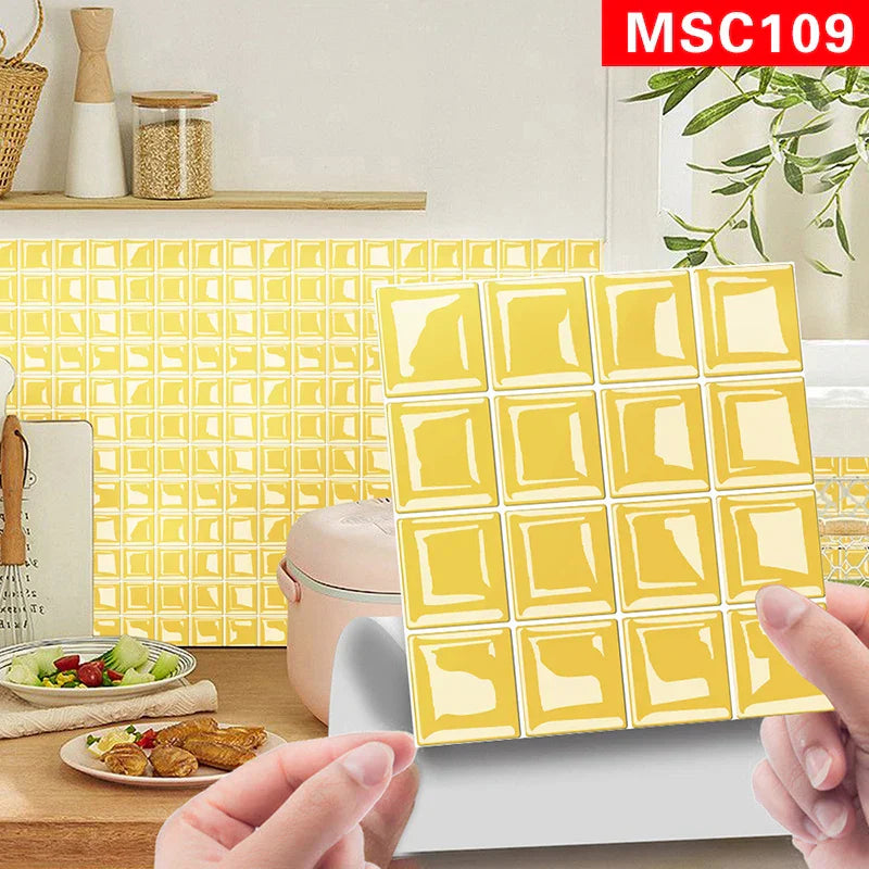 DecoMosaic 3D Mosaic Wall Tile Stickers Stornfield