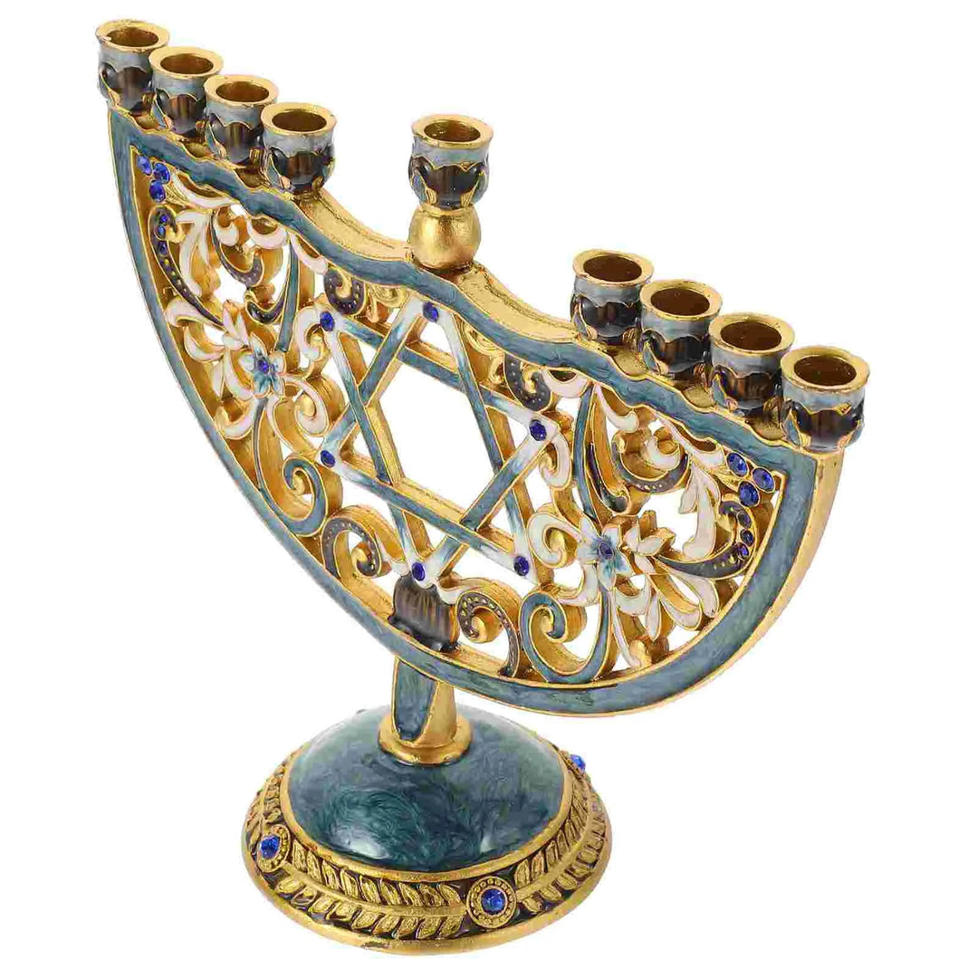 Stornfield | Auriona Menorah Candle Holder | Hanukkah Candelabra & Table Decoration | Wedding & Party Decor | Luxurious Elegance