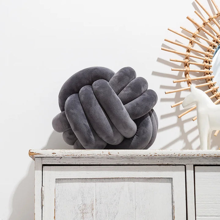 Knotted Velvet Cushion | Stornfield