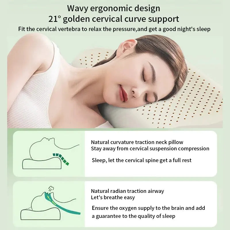Stornfield | Hypoallergenic Breathable Natural Latex Ergonomic Pillow