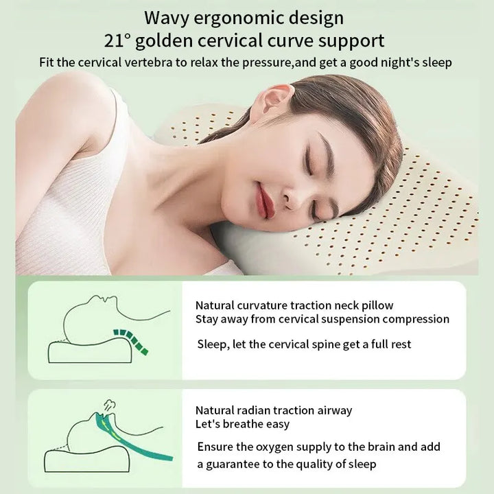 Stornfield | Hypoallergenic Breathable Natural Latex Ergonomic Pillow
