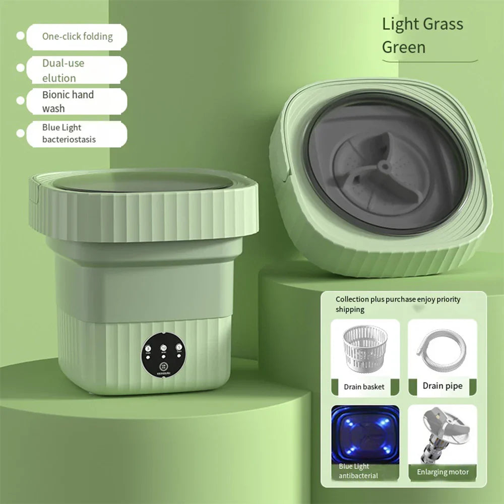 Compact Folding Ultrasonic Travel Laundry Washing Machine | Stornfield