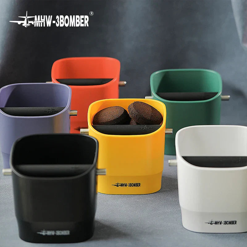 Stornfield | 0.9–1.2L Espresso Knock Box, Detachable Knock Bar and Non-Slip Base, Coffee Grounds Bin, Barista Desk Accessories
