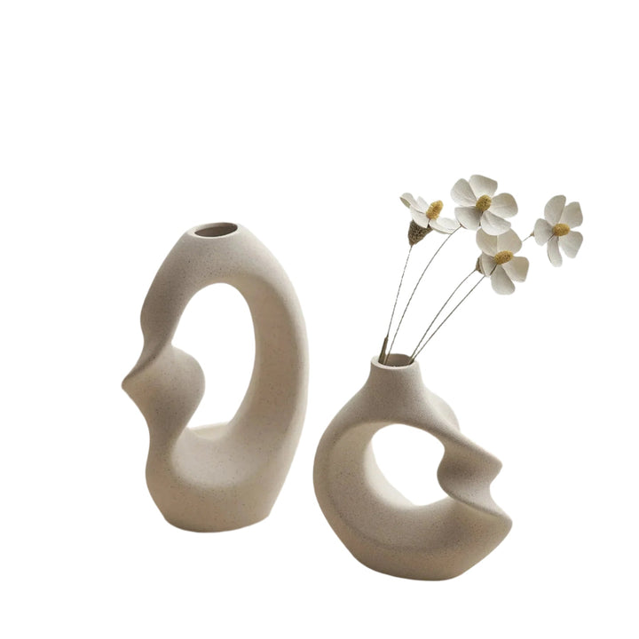 Stornfield Modern Asymmetric Sculptural Vase Set