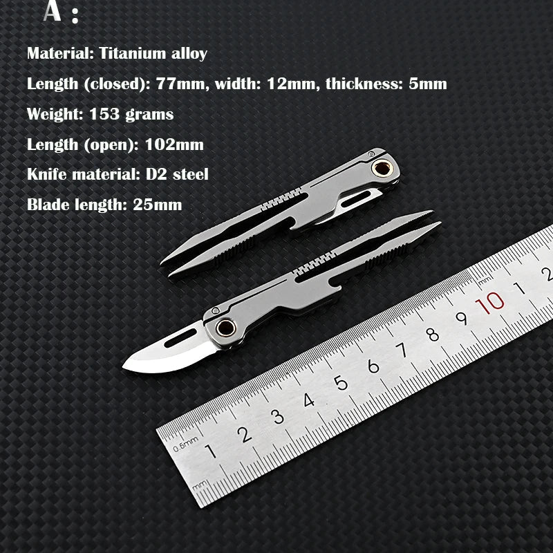 All Day Titanium Tweezer Knife Multifunctional Tool | Stornfield