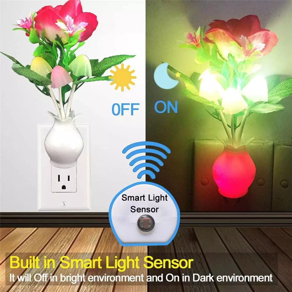 Mini Flower Vase Smart Light Sensor Night Lamp | Stornfield