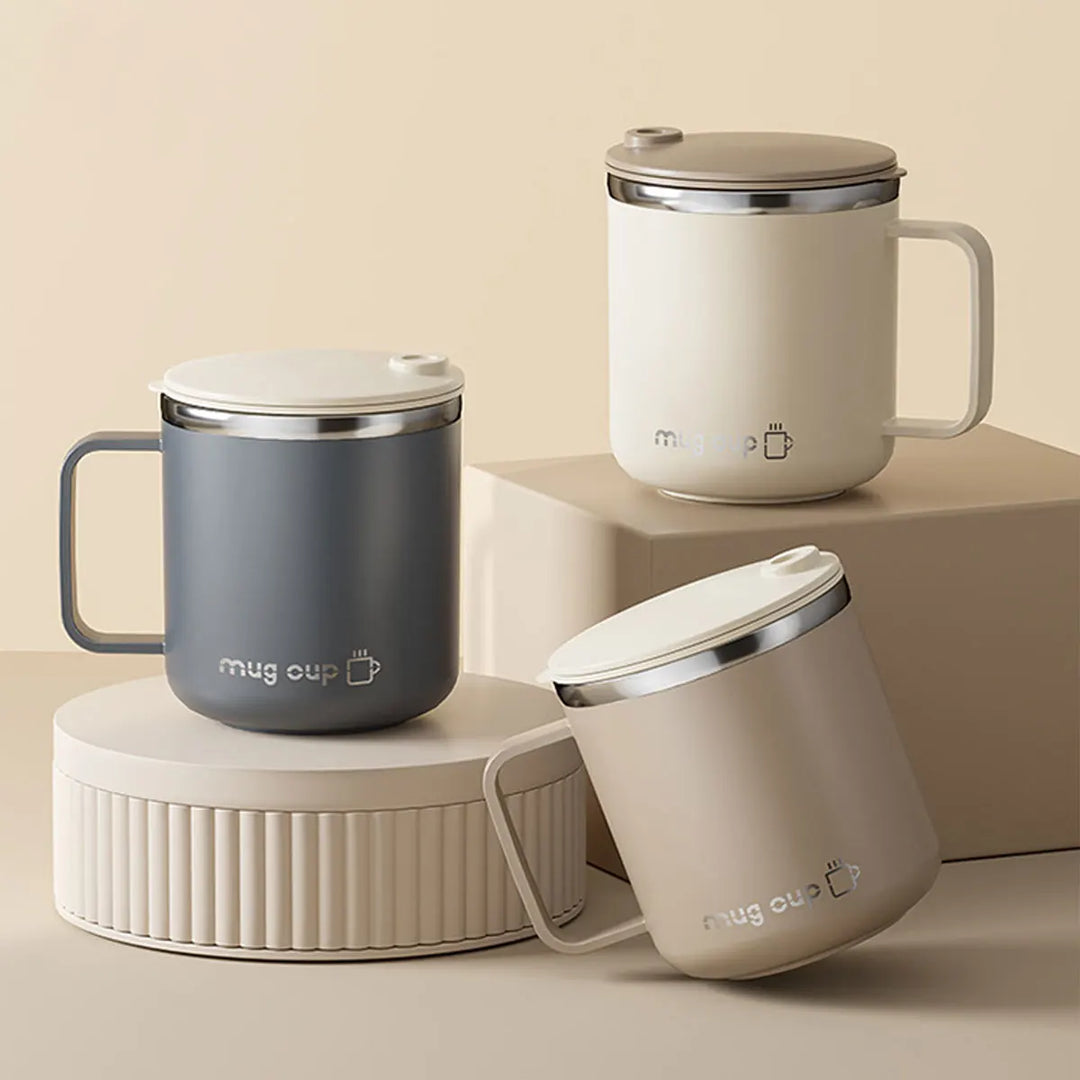Insulated stainless steel coffee cup with lid | Stornfield