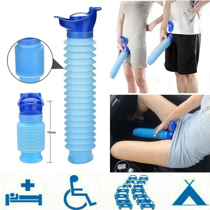 Stornfield | Mobile Urinal FlexRelief | Telescopic & Foldable | For Women & Children | 750 ml Capacity