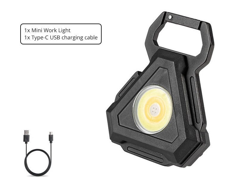 Mini LED Flashlight USB Bottle Opener Keychain | Stornfield