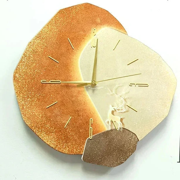 Stornfield | Horloges Murales Modernes pour Salon – Horloge Élégante et Esthétique avec Fonction Silencieuse