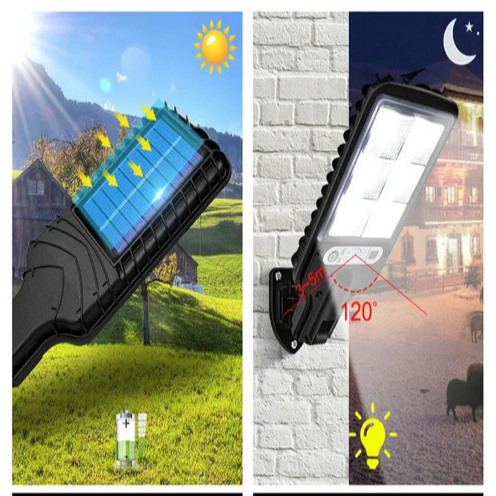 Stornfield | Solar Wall Light with Motion Sensor | Garden and Street Lighting | Solar LED Lighting - DoorLed