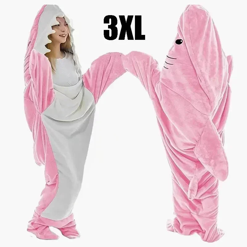 Snuggly Shark Cozy Hooded Onesie Stonrfieldanket | Stonrfield