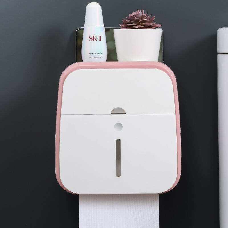 Wall-Mounted Bathroom Organizer Tissue Box Holder | Stornfield