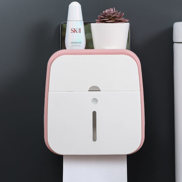 Wall-Mounted Bathroom Organizer Tissue Box Holder | Stornfield