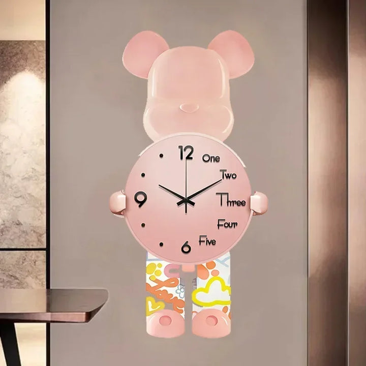 Glowing Star Bear LED Wall Clock | Stonrfield