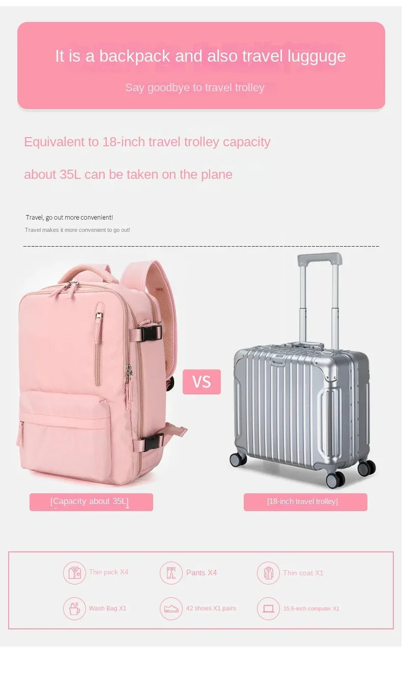 Stornfield | Travel Backpack with Shoe Compartment