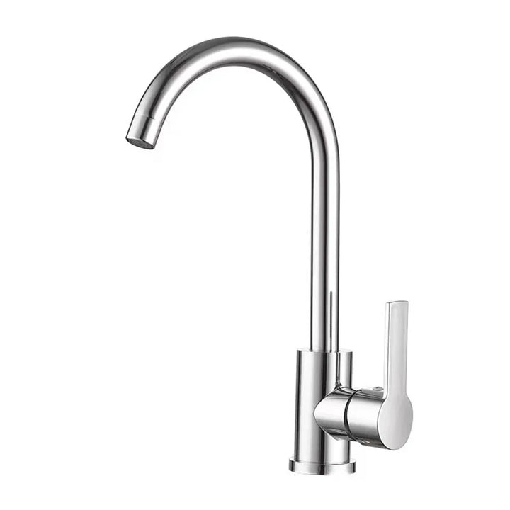 Chrome faucet with single lever mixer – High-quality faucet for sinks, easy to clean, durable and simple installation for modern kitchens | Stornfield