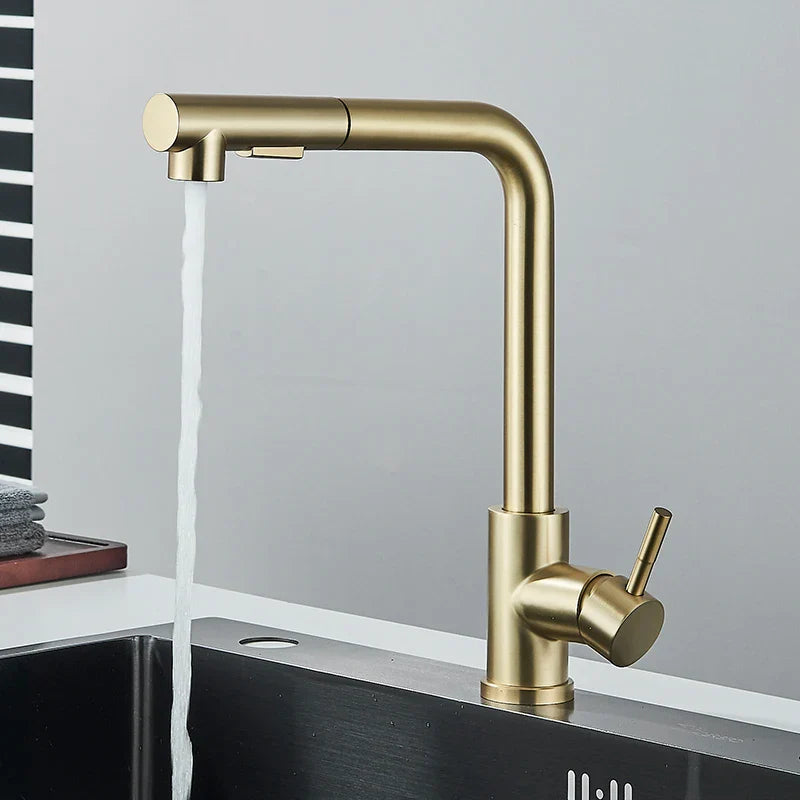FlexiJet Black extendable kitchen faucet Stornfield