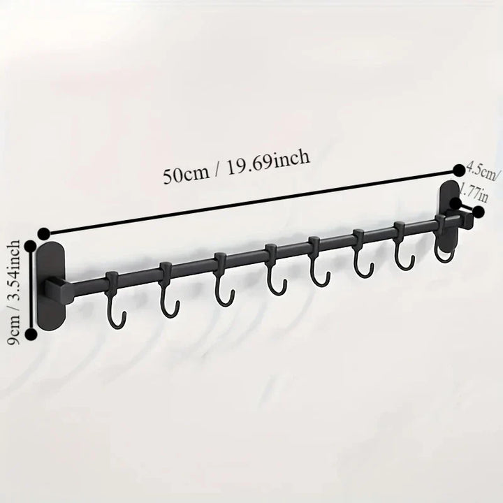 CookEase Kitchen Wall Shelf – Multifunctional Organizer for Lids, Spatulas & Kitchen Utensils Stornfield