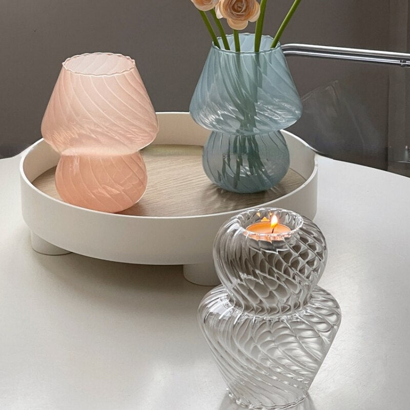Nordic Ribbed Glass Vase | Stornfield