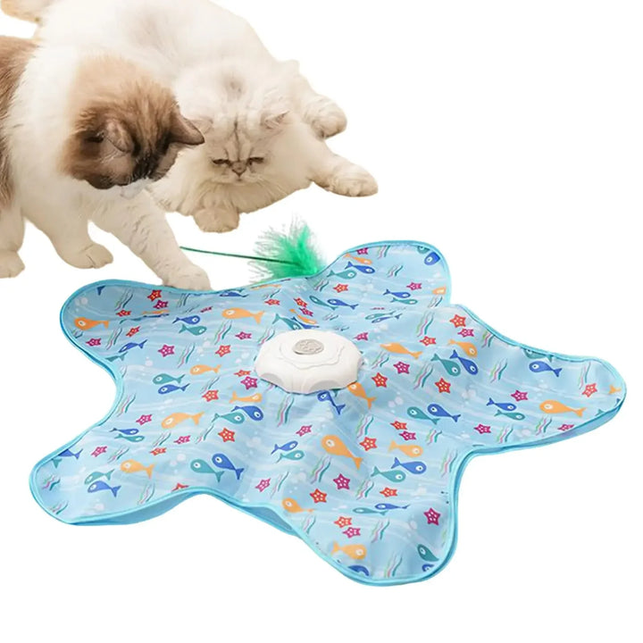Electric Hide and Seek Cat Toy with Feather & Sensor Stornfield