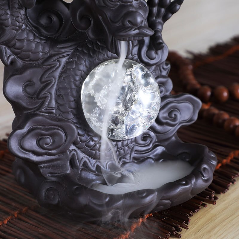 Mystic Dragon Lucky Clay Waterfall Burner | Stornfield