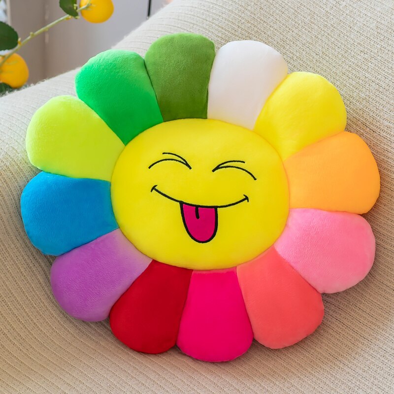 Stornfield | Colorful Sunflower Comfortable Plush Seat Cushion