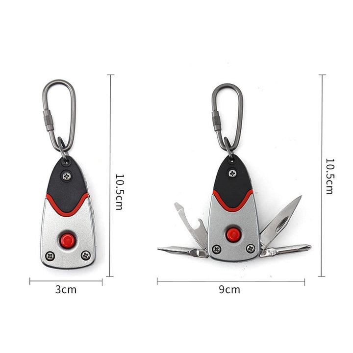6in1 Stainless Steel Adventure Pro Tool Keychain | Stornfield