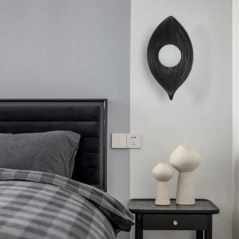 Stornfield | Elegant Gold Leaf LED Wall Sconce