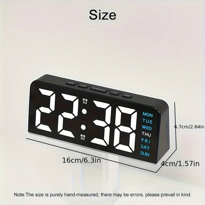 Modern LED All Week Display Night Lamp Alarm Clock | Stornfield